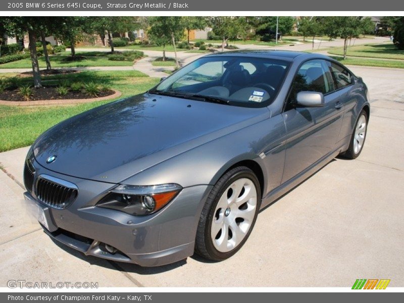 Stratus Grey Metallic / Black 2005 BMW 6 Series 645i Coupe