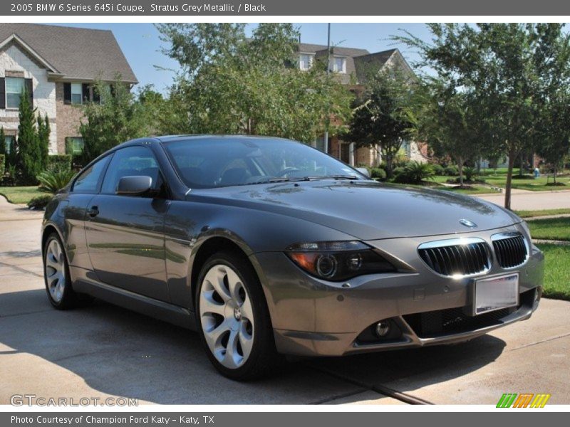 Stratus Grey Metallic / Black 2005 BMW 6 Series 645i Coupe
