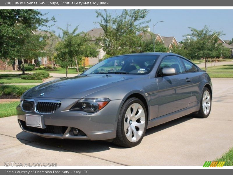 Stratus Grey Metallic / Black 2005 BMW 6 Series 645i Coupe