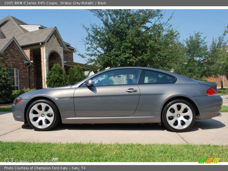 Stratus Grey Metallic / Black 2005 BMW 6 Series 645i Coupe