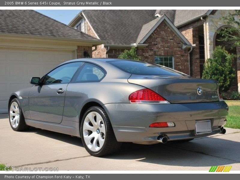 Stratus Grey Metallic / Black 2005 BMW 6 Series 645i Coupe