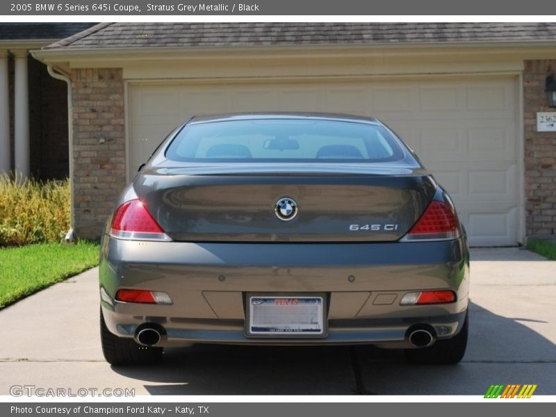 Stratus Grey Metallic / Black 2005 BMW 6 Series 645i Coupe