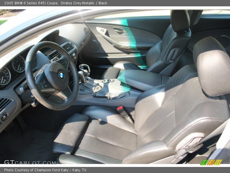 Stratus Grey Metallic / Black 2005 BMW 6 Series 645i Coupe