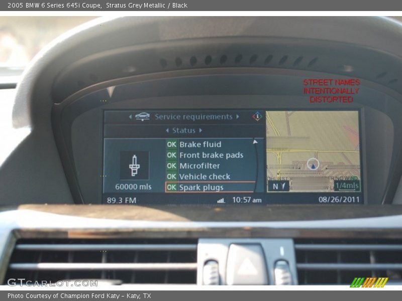Stratus Grey Metallic / Black 2005 BMW 6 Series 645i Coupe
