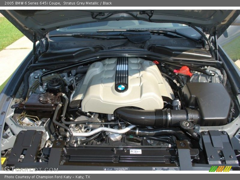 Stratus Grey Metallic / Black 2005 BMW 6 Series 645i Coupe