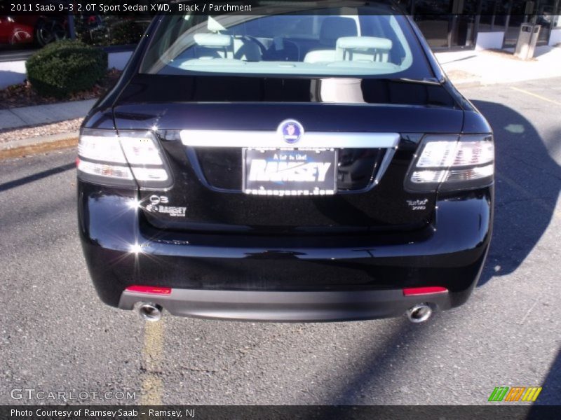 Black / Parchment 2011 Saab 9-3 2.0T Sport Sedan XWD