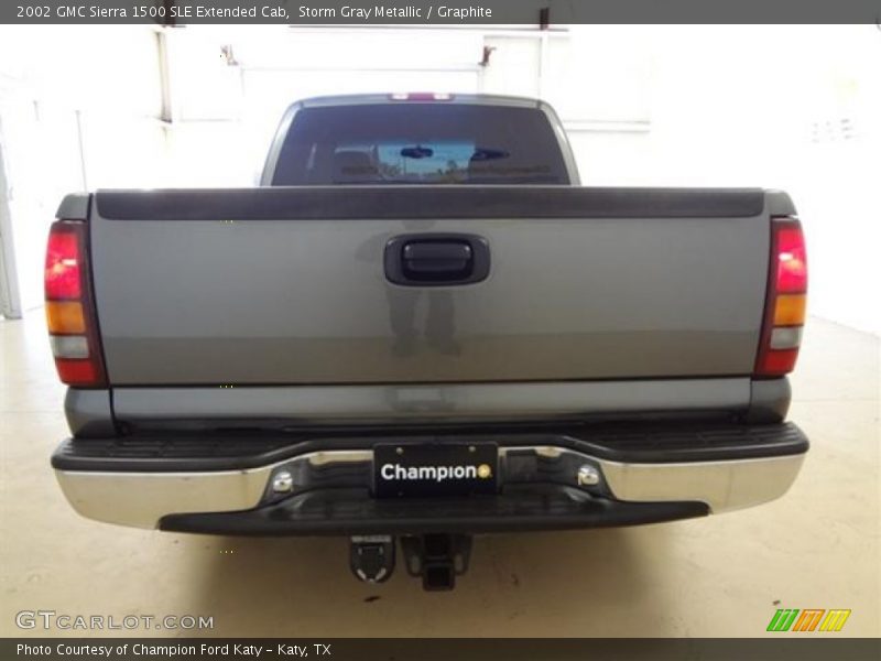 Storm Gray Metallic / Graphite 2002 GMC Sierra 1500 SLE Extended Cab