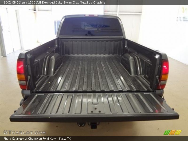 Storm Gray Metallic / Graphite 2002 GMC Sierra 1500 SLE Extended Cab