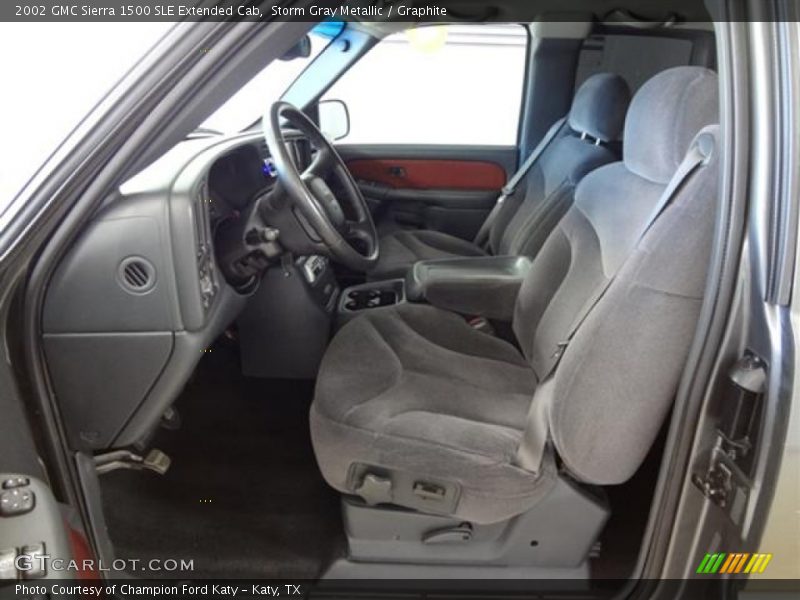  2002 Sierra 1500 SLE Extended Cab Graphite Interior