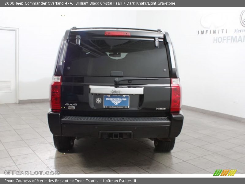 Brilliant Black Crystal Pearl / Dark Khaki/Light Graystone 2008 Jeep Commander Overland 4x4