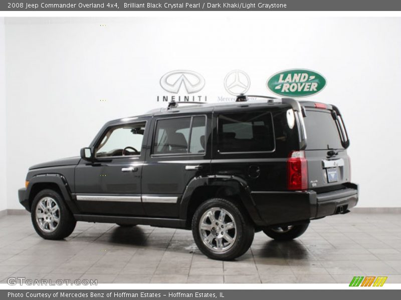 Brilliant Black Crystal Pearl / Dark Khaki/Light Graystone 2008 Jeep Commander Overland 4x4