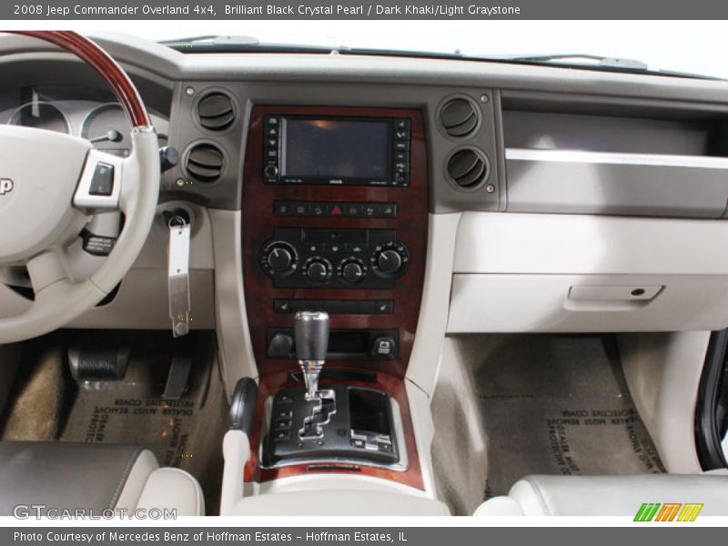 Brilliant Black Crystal Pearl / Dark Khaki/Light Graystone 2008 Jeep Commander Overland 4x4