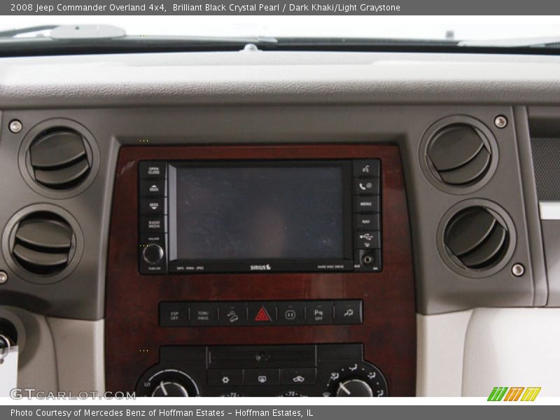 Brilliant Black Crystal Pearl / Dark Khaki/Light Graystone 2008 Jeep Commander Overland 4x4