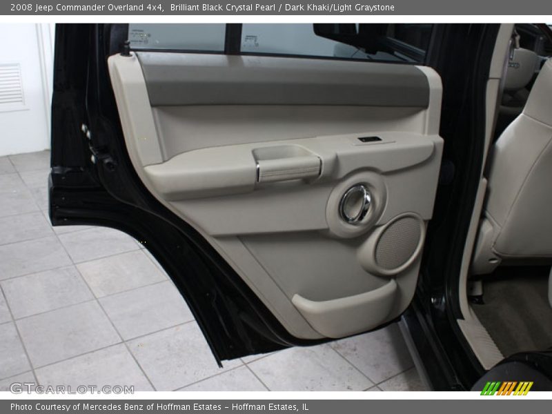Brilliant Black Crystal Pearl / Dark Khaki/Light Graystone 2008 Jeep Commander Overland 4x4