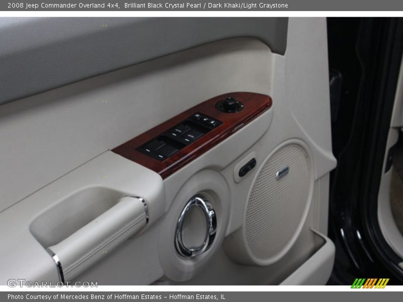 Brilliant Black Crystal Pearl / Dark Khaki/Light Graystone 2008 Jeep Commander Overland 4x4