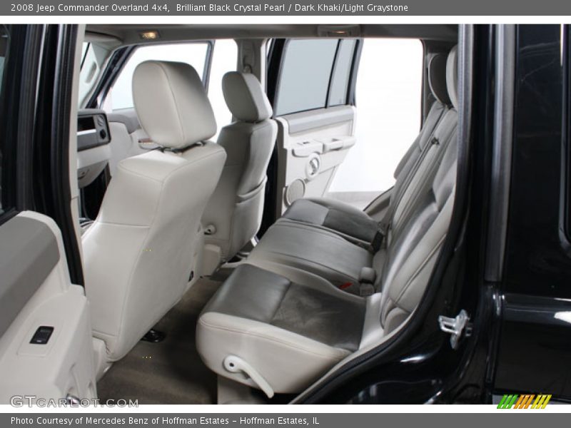 Brilliant Black Crystal Pearl / Dark Khaki/Light Graystone 2008 Jeep Commander Overland 4x4