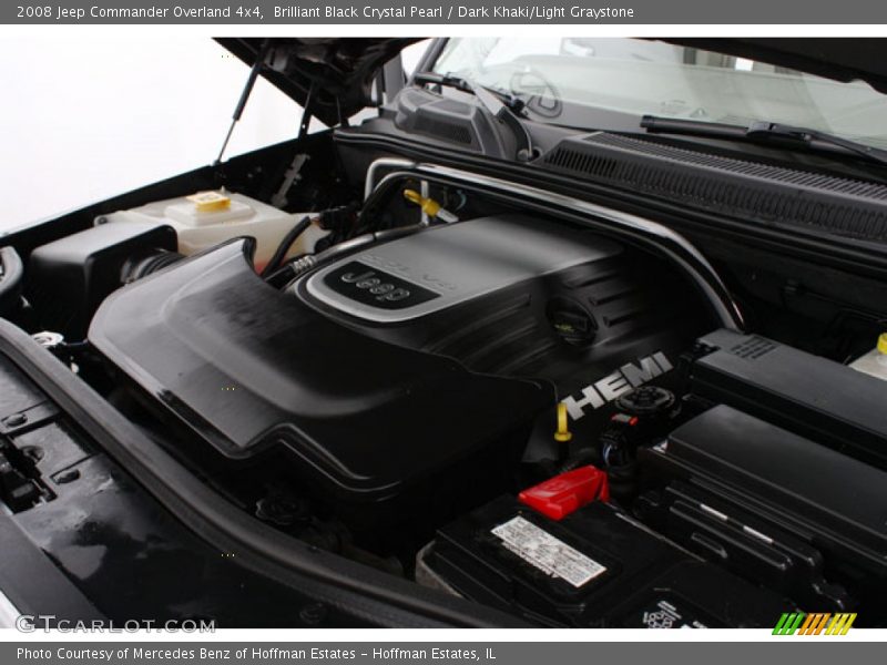 Brilliant Black Crystal Pearl / Dark Khaki/Light Graystone 2008 Jeep Commander Overland 4x4