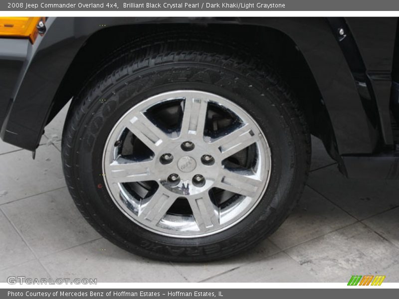 Brilliant Black Crystal Pearl / Dark Khaki/Light Graystone 2008 Jeep Commander Overland 4x4