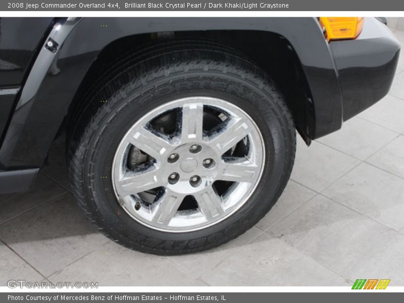 Brilliant Black Crystal Pearl / Dark Khaki/Light Graystone 2008 Jeep Commander Overland 4x4