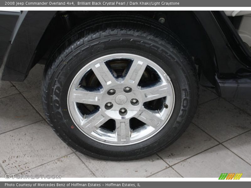 Brilliant Black Crystal Pearl / Dark Khaki/Light Graystone 2008 Jeep Commander Overland 4x4