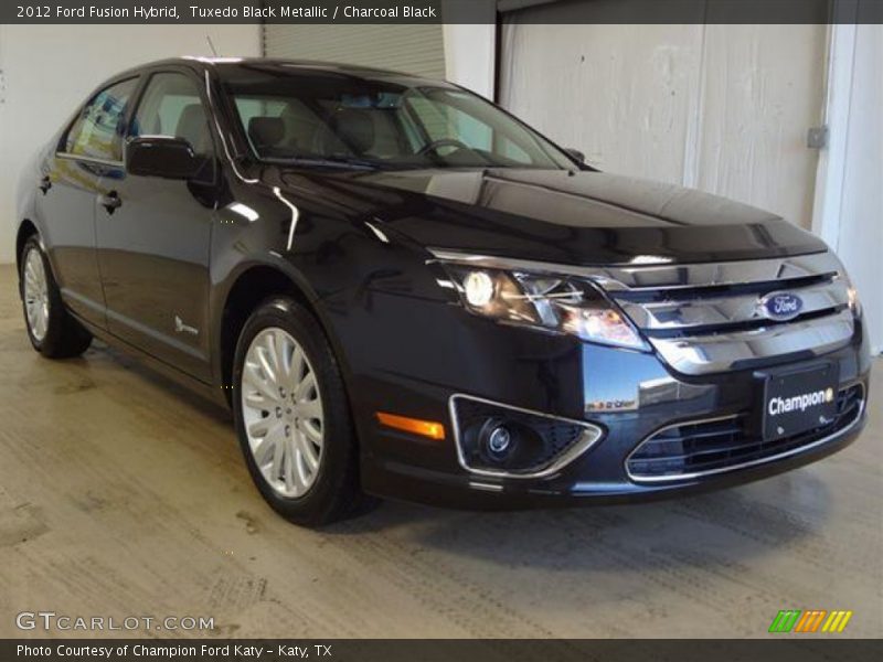 Tuxedo Black Metallic / Charcoal Black 2012 Ford Fusion Hybrid