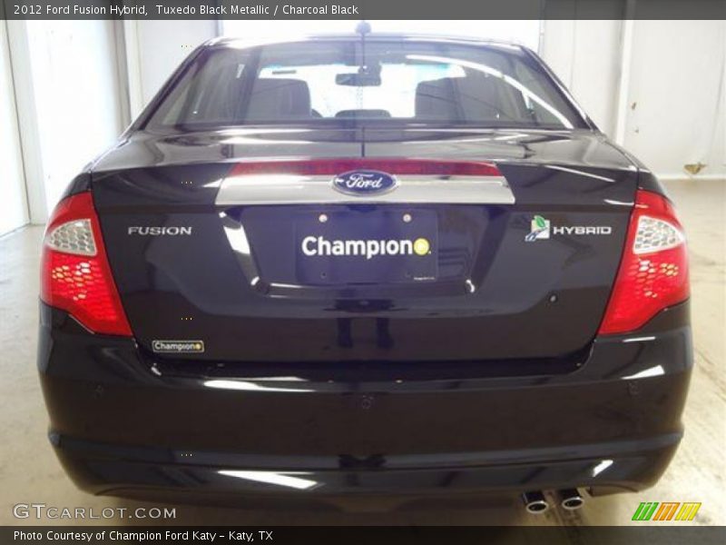 Tuxedo Black Metallic / Charcoal Black 2012 Ford Fusion Hybrid