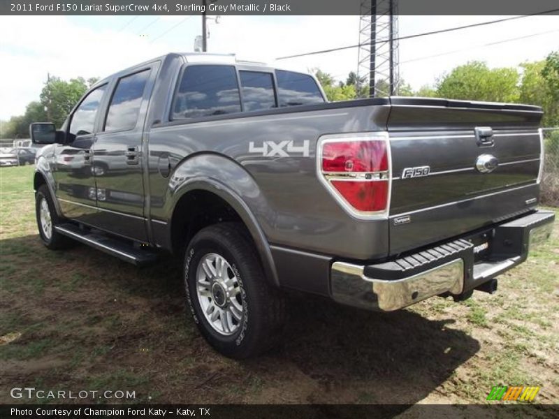 Sterling Grey Metallic / Black 2011 Ford F150 Lariat SuperCrew 4x4