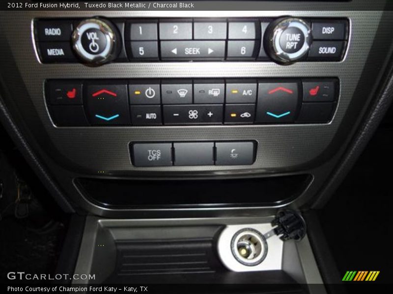 Tuxedo Black Metallic / Charcoal Black 2012 Ford Fusion Hybrid