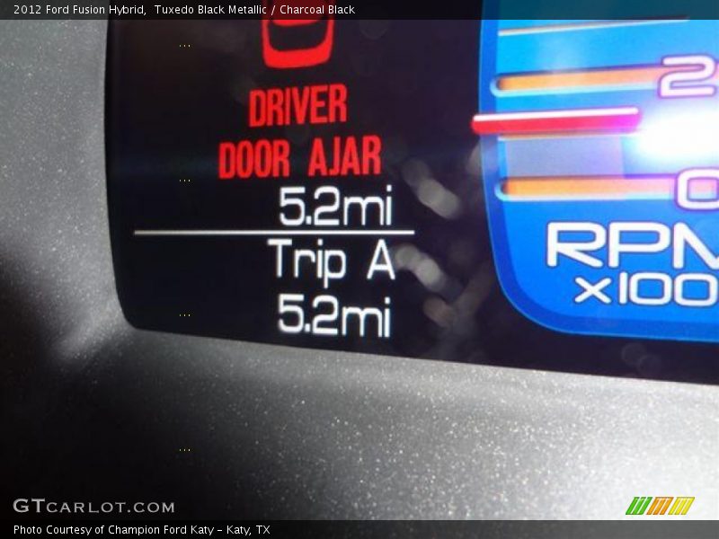 Tuxedo Black Metallic / Charcoal Black 2012 Ford Fusion Hybrid