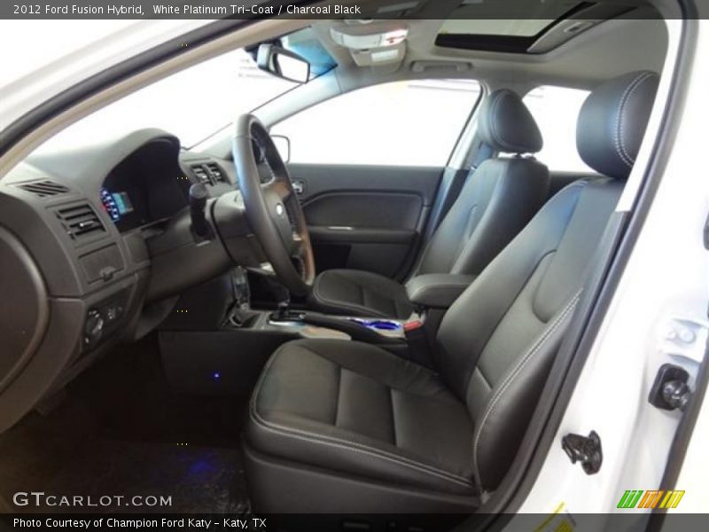  2012 Fusion Hybrid Charcoal Black Interior