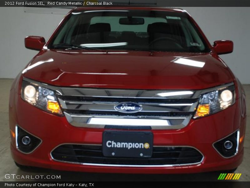 Red Candy Metallic / Charcoal Black 2012 Ford Fusion SEL