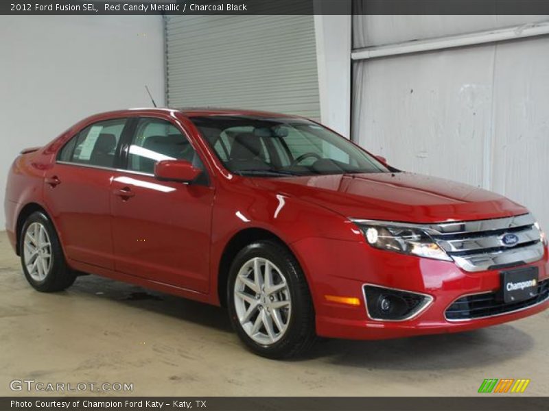 Red Candy Metallic / Charcoal Black 2012 Ford Fusion SEL