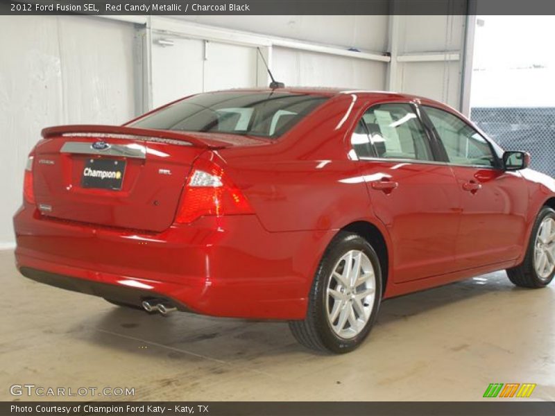 Red Candy Metallic / Charcoal Black 2012 Ford Fusion SEL