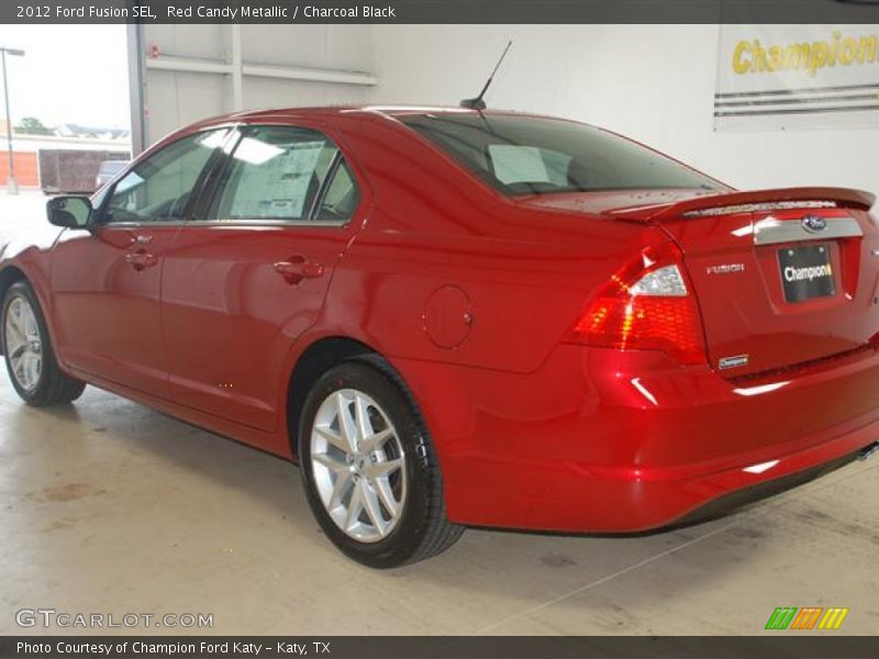 Red Candy Metallic / Charcoal Black 2012 Ford Fusion SEL