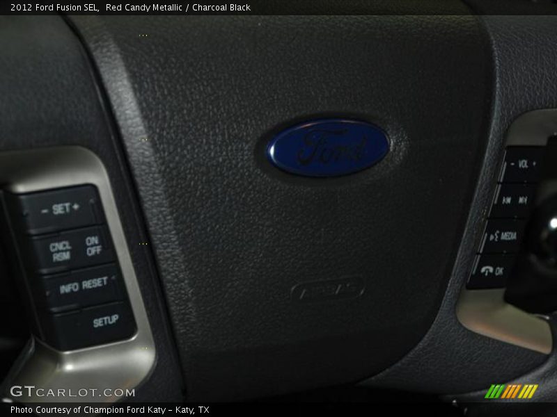 Red Candy Metallic / Charcoal Black 2012 Ford Fusion SEL