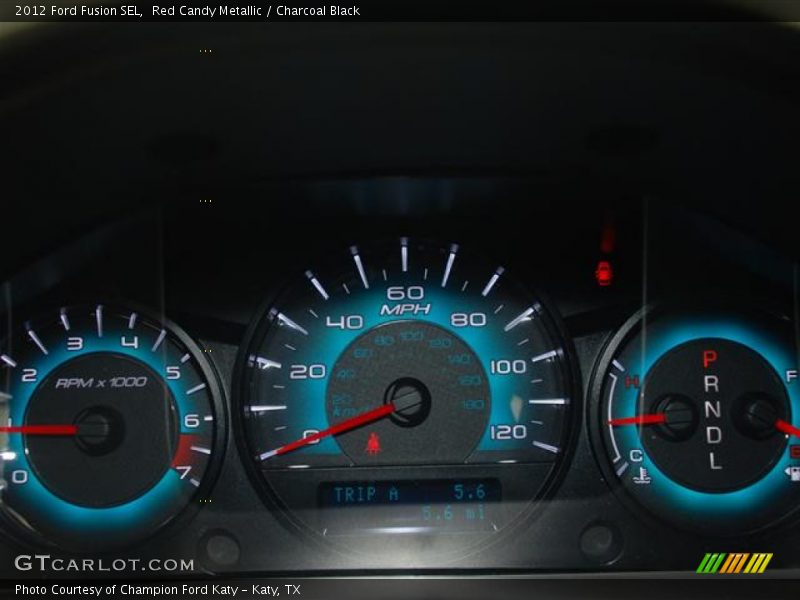 Red Candy Metallic / Charcoal Black 2012 Ford Fusion SEL