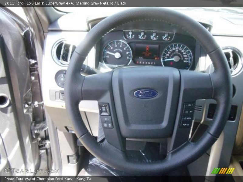 Sterling Grey Metallic / Black 2011 Ford F150 Lariat SuperCrew 4x4