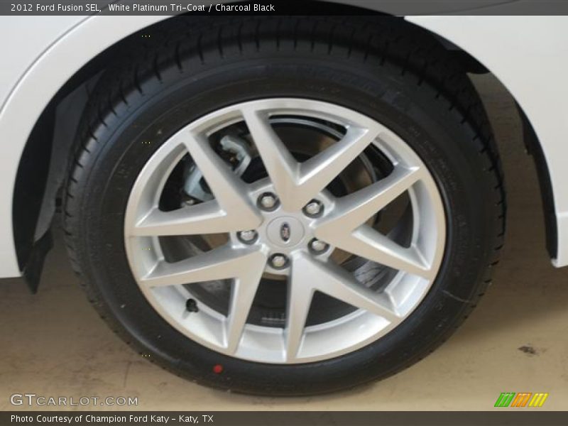 White Platinum Tri-Coat / Charcoal Black 2012 Ford Fusion SEL