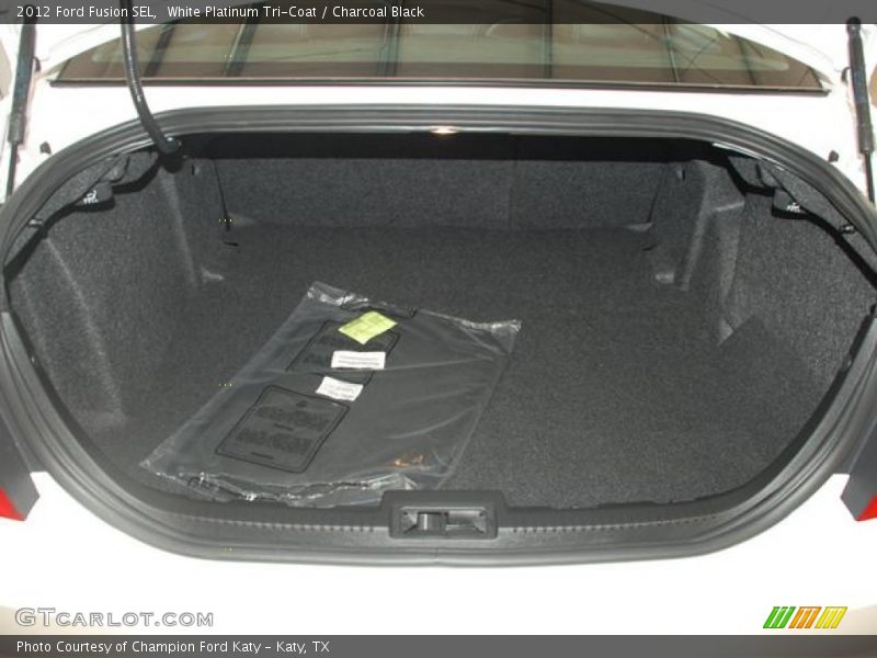 White Platinum Tri-Coat / Charcoal Black 2012 Ford Fusion SEL