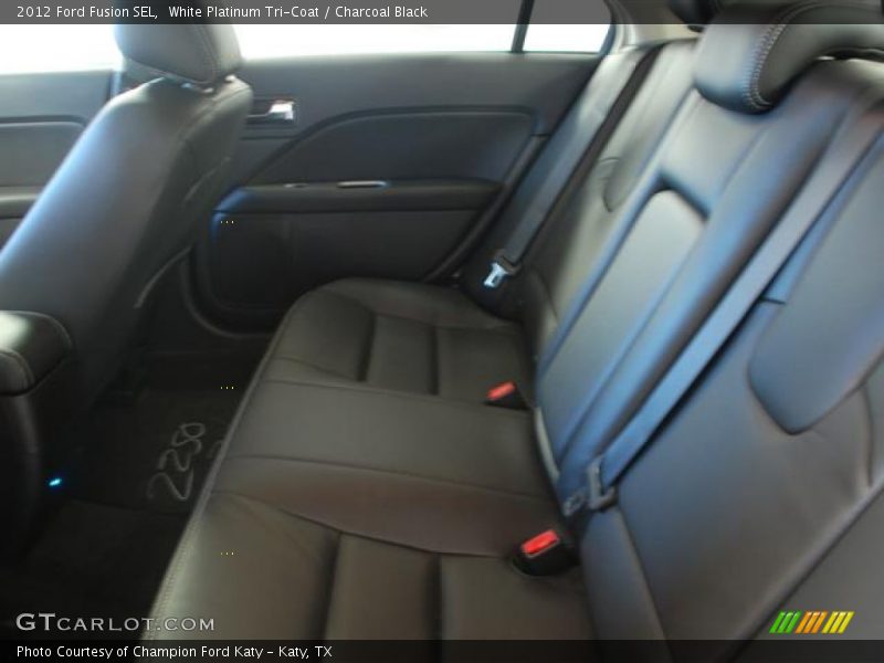 White Platinum Tri-Coat / Charcoal Black 2012 Ford Fusion SEL
