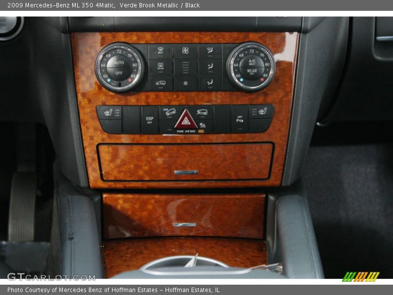 Verde Brook Metallic / Black 2009 Mercedes-Benz ML 350 4Matic