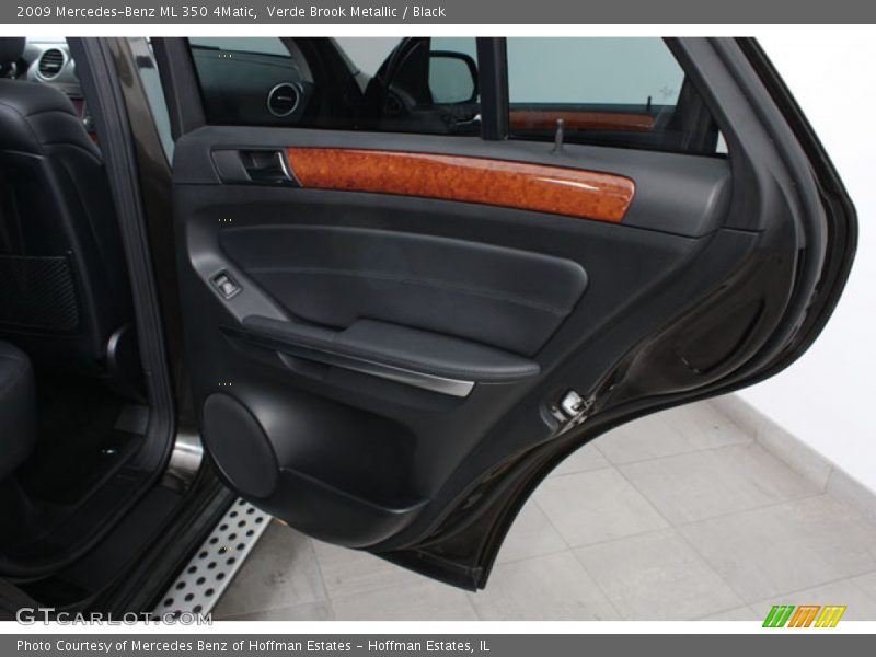 Verde Brook Metallic / Black 2009 Mercedes-Benz ML 350 4Matic