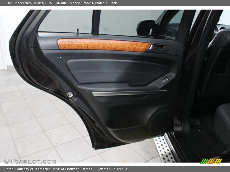 Verde Brook Metallic / Black 2009 Mercedes-Benz ML 350 4Matic