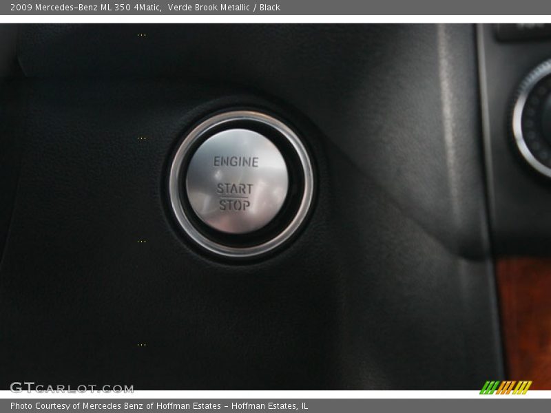 Verde Brook Metallic / Black 2009 Mercedes-Benz ML 350 4Matic