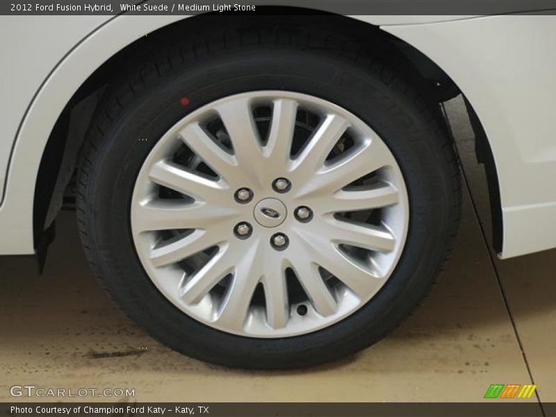 White Suede / Medium Light Stone 2012 Ford Fusion Hybrid