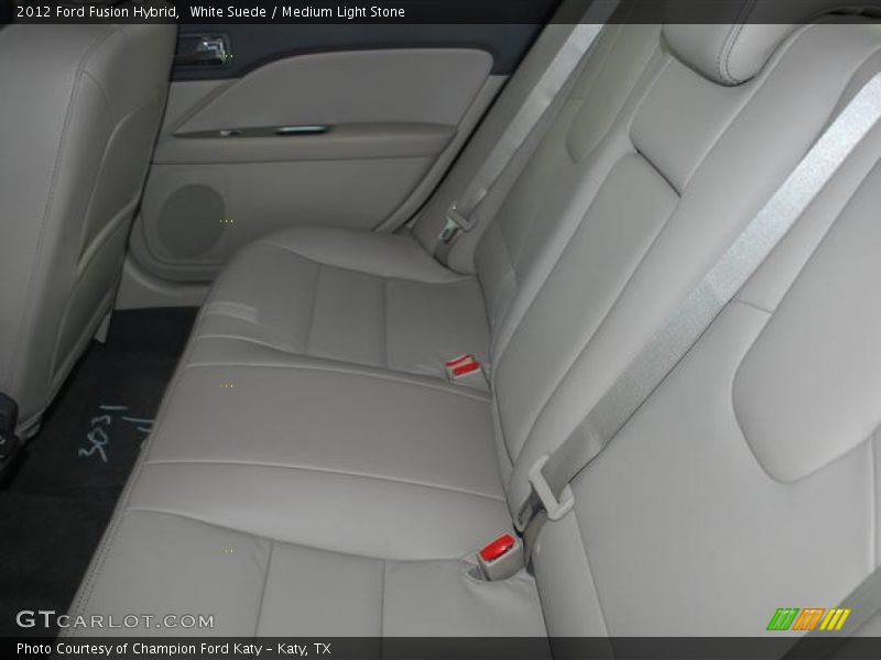 White Suede / Medium Light Stone 2012 Ford Fusion Hybrid