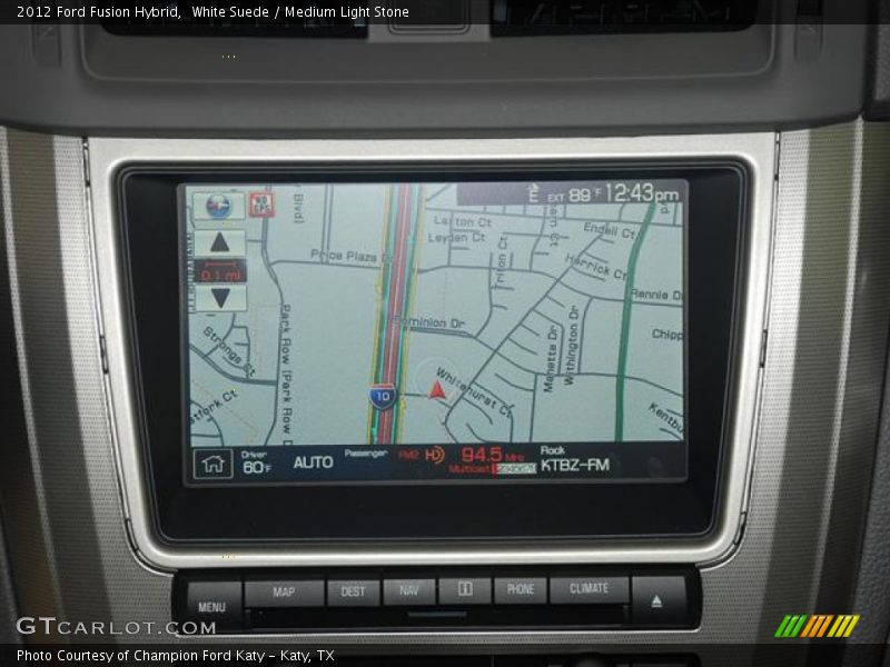 Navigation of 2012 Fusion Hybrid
