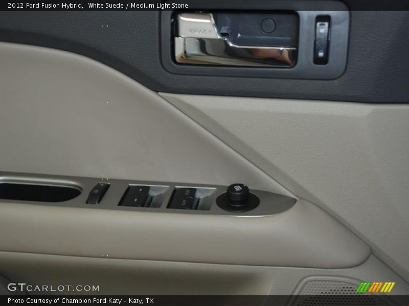 White Suede / Medium Light Stone 2012 Ford Fusion Hybrid