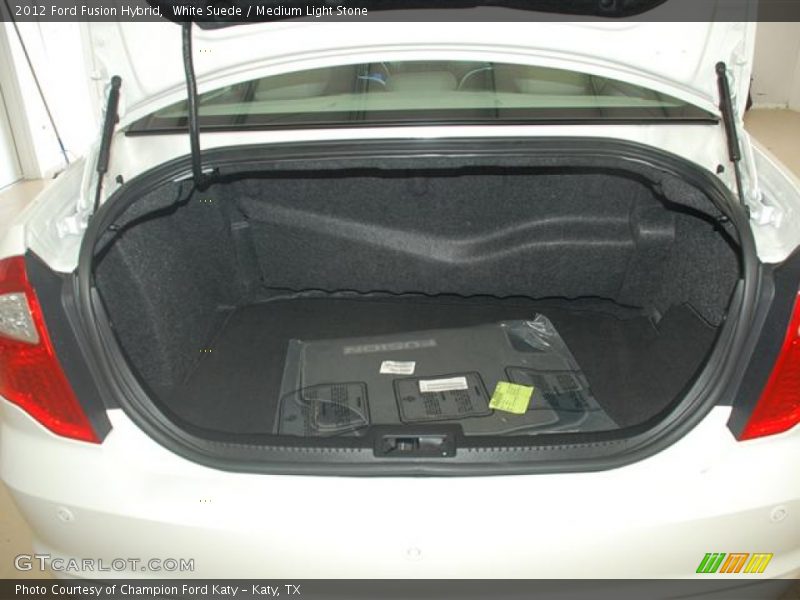 White Suede / Medium Light Stone 2012 Ford Fusion Hybrid