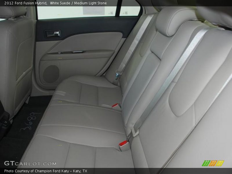 White Suede / Medium Light Stone 2012 Ford Fusion Hybrid